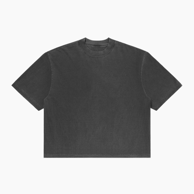 Garment Dye Heavyweight Drop Shoulder T-Shirt Shadow