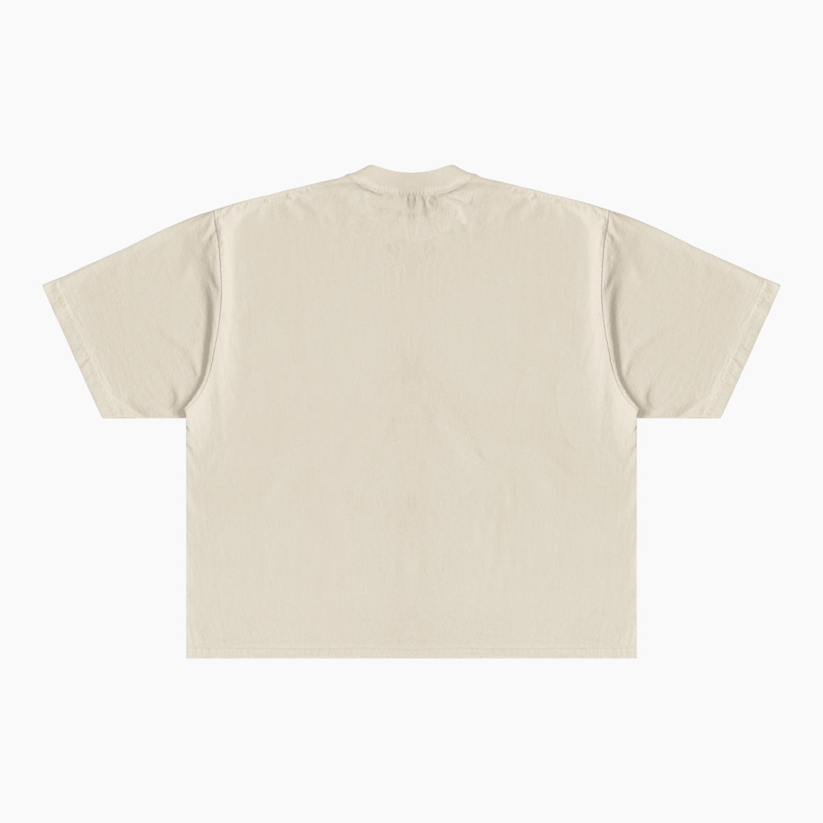 Garment Dye Heavyweight Drop Shoulder T-Shirt Cream