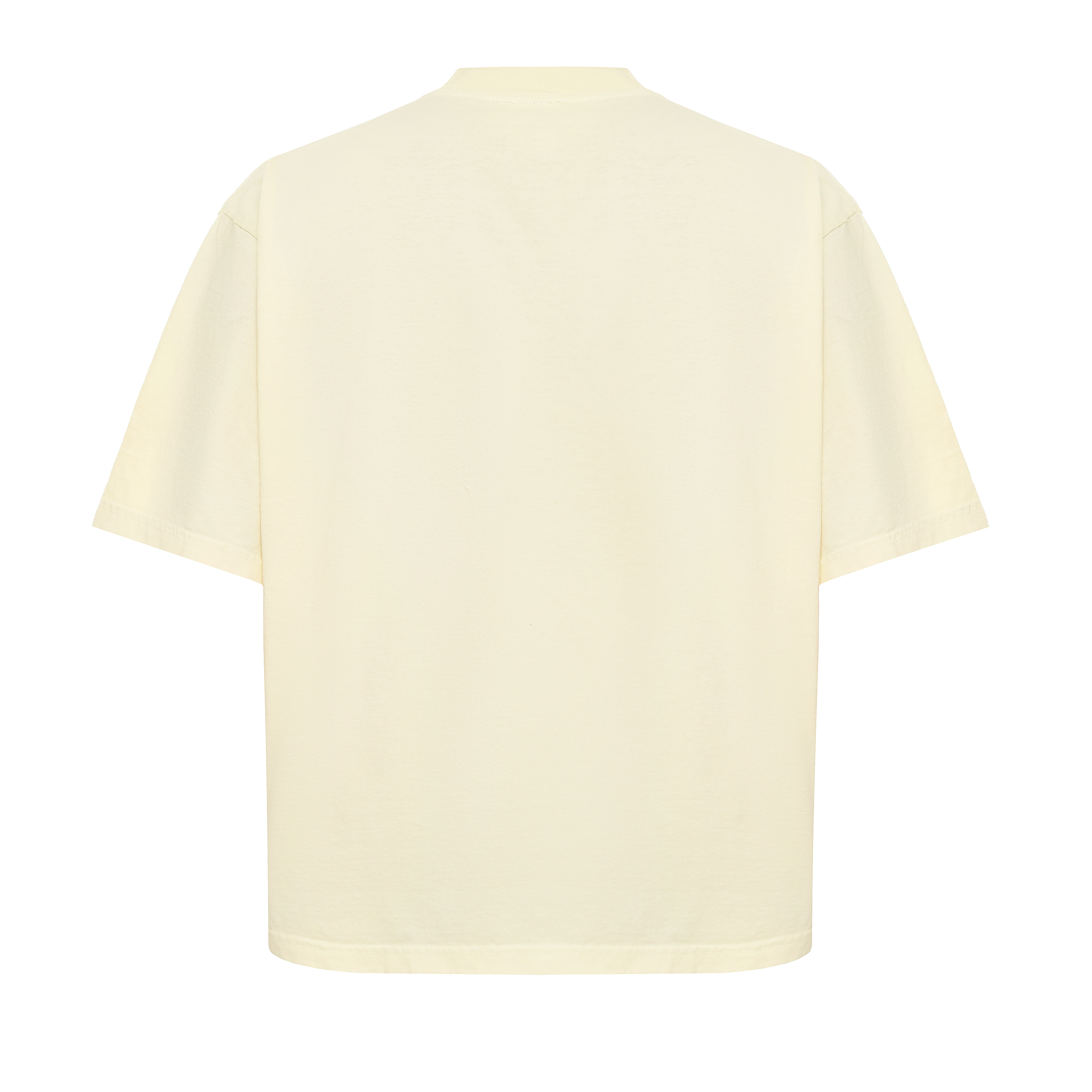 Garment Dye T-Shirt - Dropshoulder - Cream