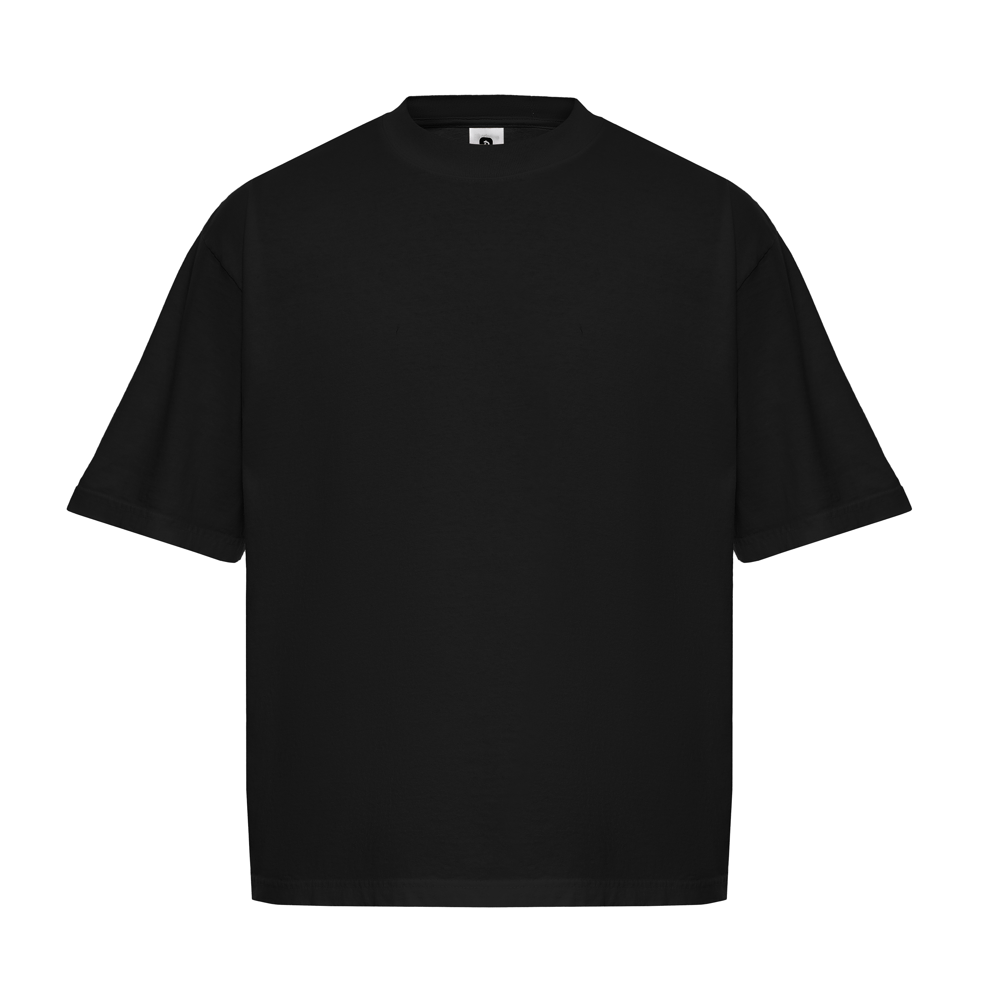 Garment Dye T-Shirt - Dropshoulder - Black