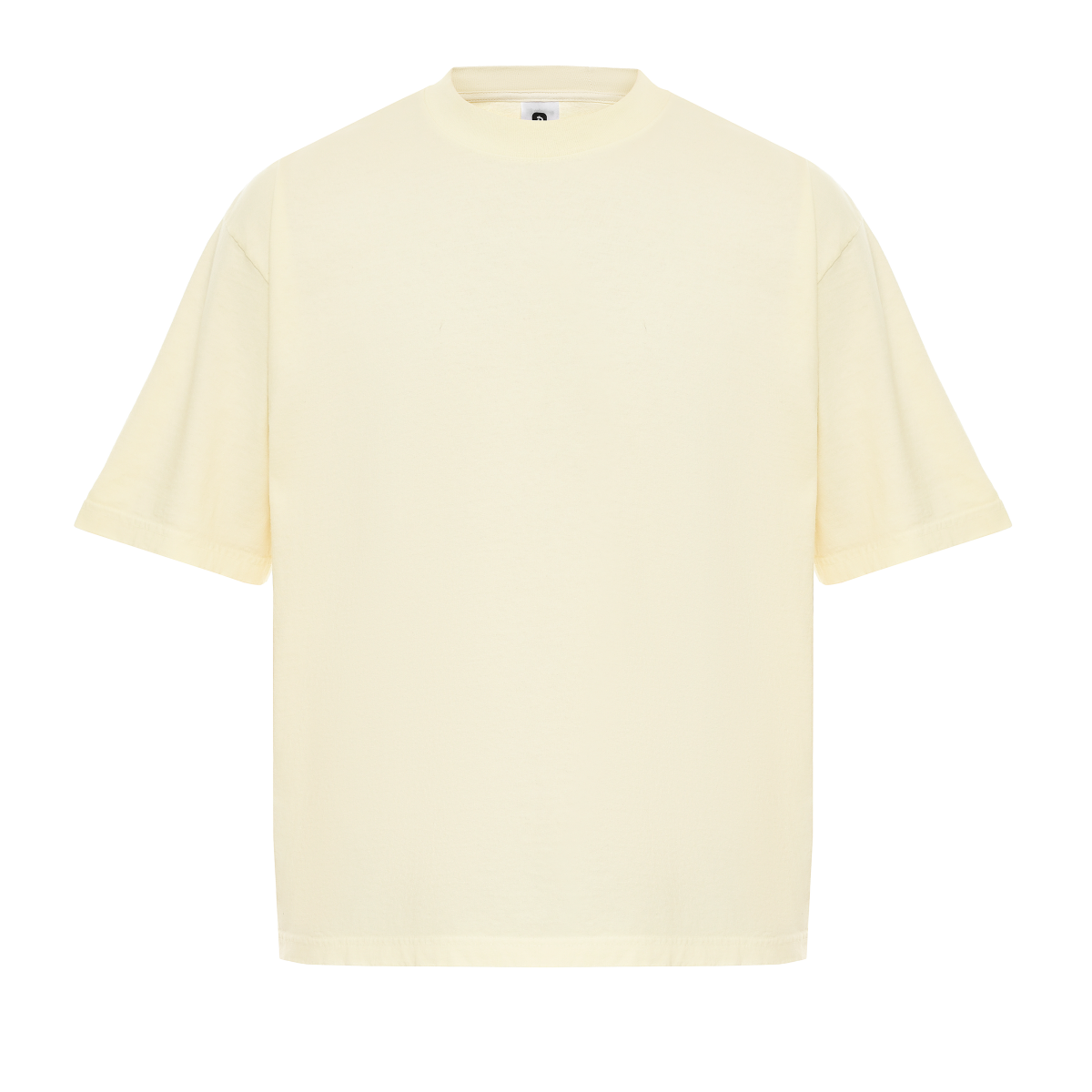 Garment Dye T-Shirt - Dropshoulder - Cream