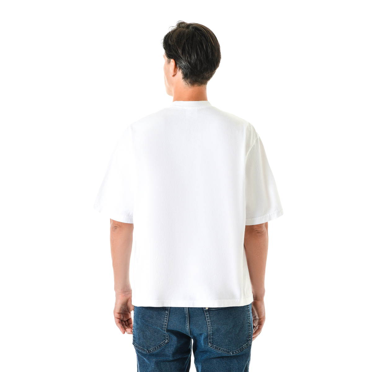 Garment Dye T-Shirt - Dropshoulder - White