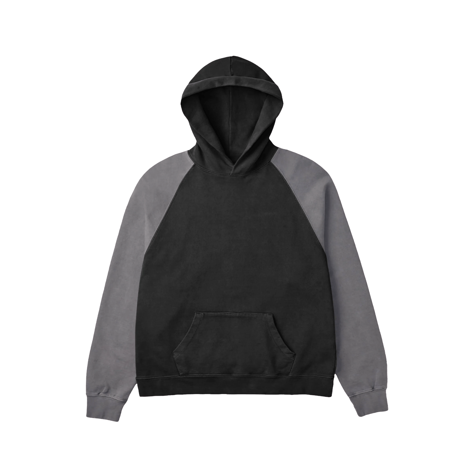 Max Weight Hoodie - Black + Cement Sleeves