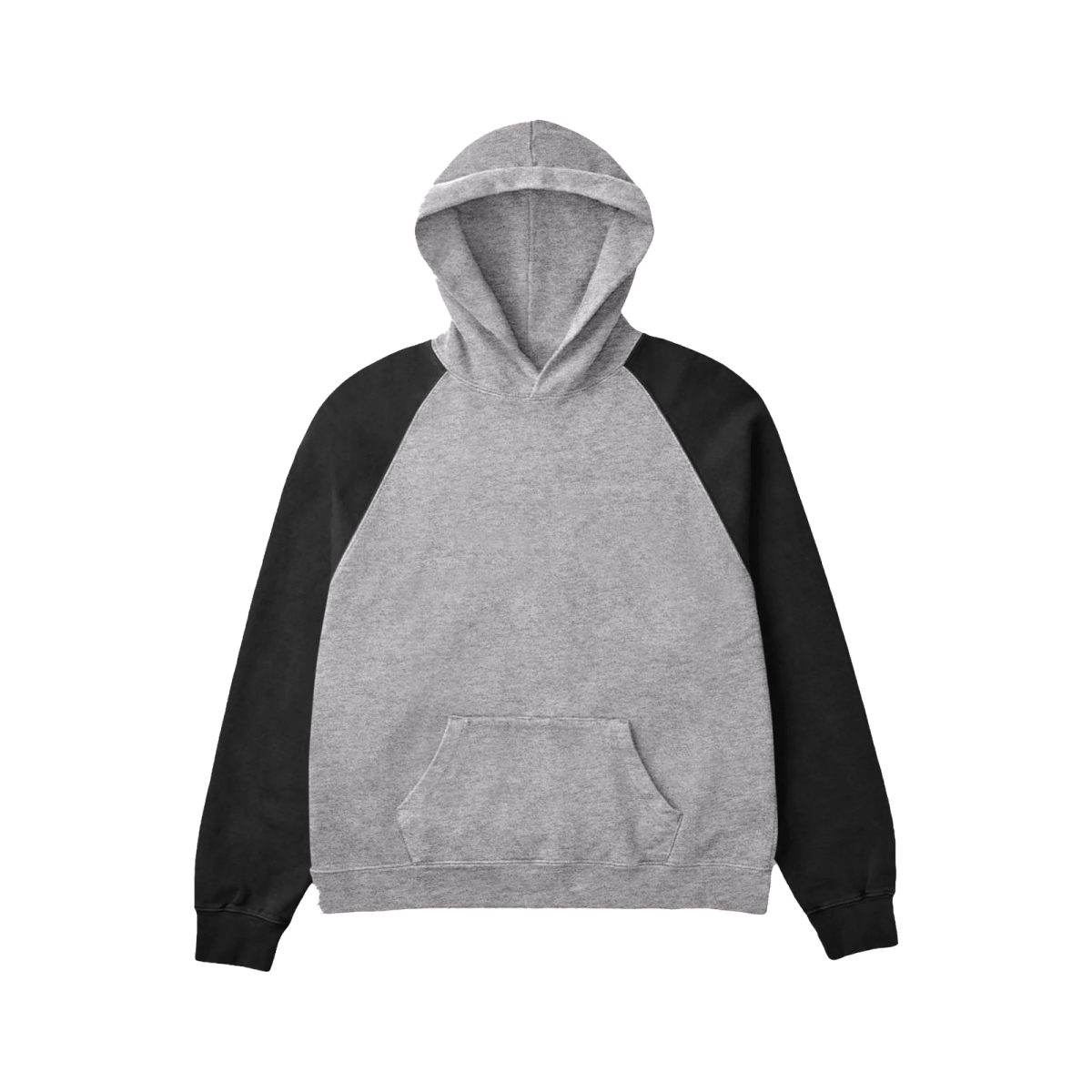 Max Weight Hoodie - Heather + Black Sleeves